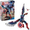 imageLEGO Marvel New Captain America Construction Figure  Buildable Action Figure  Birthday Gift for Boys and Girls Ages 8  Avengers Super Heroes Toy for Kids  76296