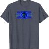 imageMarvel Black Panther Wakanda Forever Geometric Logo TShirtHeather Blue