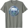 imageMarvel Black Panther Wakanda Forever Metal Panther Logo TShirtOlive Heather