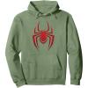 imageMarvel SpiderMan Miles Morales Game Spider Icon Pullover HoodieSage Green