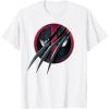imageMarvel Studios Deadpool ampamp Wolverine Slashed Icon with Claws TShirtWhite