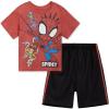 Washed Red / Black  Spidey and Friends