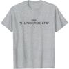 imageMarvel Thunderbolts Movie Black Logo TShirtHeather Grey