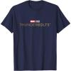 imageMarvel Thunderbolts Movie Color Logo TShirtNavy Blue