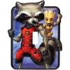 imageOpen Road Brands Marvel SpiderMan Embossed Metal Light Switch Plate Decoration for Bedroom or Man CaveGray
