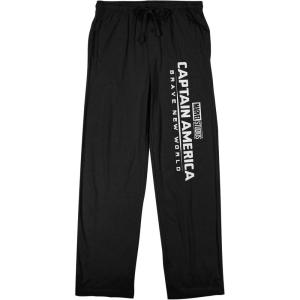 imageCaptain America Brave New World Mens Black Sleep Pajama PantsBlack