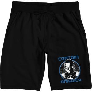 imageCaptain America Brave New World Sam Smith Falcon Mens Black Lounge ShortsBlack