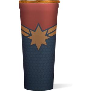 imageCorkcicle Disney Tumbler  TripleInsulated Stainless Steel  Keeps Drinks Cold 9 Hours  SpillProof Lid  Reusable  Summer Drinkware Gift  Keeps Drinks Ice Cold  24 oz  Black PantherCaptain Marvel