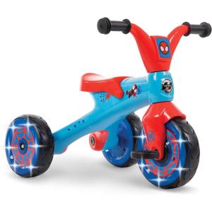 imageHuffy Marvel Spidey and His Amazing Friends Light Up Kids Trike Ideal for Ages 3 Years Old LED Light Feature Under Seat Storage Fun and Playful Design Spidey and His Amazing Friends GraphicsSpidey and His Amazing Friends