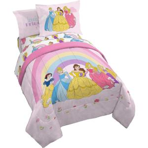 imageJay Franco Marvel Spiderman Webtastic 5 Piece Twin Size Bed Set  Includes Reversible Comforter ampamp Sheet Set  Super Soft Kids Bedding Fade Resistant Microfiber Official Marvel ProductPink  Princess