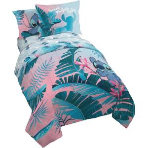 imageJay Franco Marvel Spiderman Webtastic 5 Piece Twin Size Bed Set  Includes Reversible Comforter ampamp Sheet Set  Super Soft Kids Bedding Fade Resistant Microfiber Official Marvel ProductPink  Lilo  Stitch
