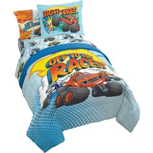 imageJay Franco Marvel Spiderman Webtastic 5 Piece Twin Size Bed Set  Includes Reversible Comforter ampamp Sheet Set  Super Soft Kids Bedding Fade Resistant Microfiber Official Marvel ProductBlue  Blaze