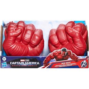 imageMarvel Avengers Captain America Brave New World Red Hulk Gamma Smash Fists Soft Foam Role Play Toy Super Hero Toys for Kids Ages 5 and Up