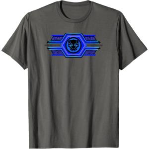imageMarvel Black Panther Wakanda Forever Geometric Logo TShirtAsphalt Grey