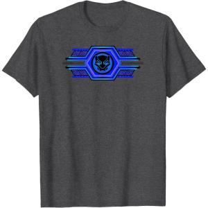 imageMarvel Black Panther Wakanda Forever Geometric Logo TShirtDark Heather Grey