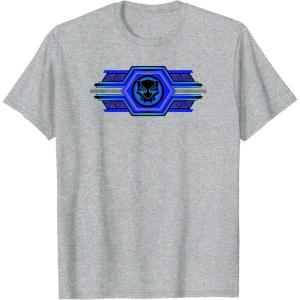 imageMarvel Black Panther Wakanda Forever Geometric Logo TShirtHeather Grey