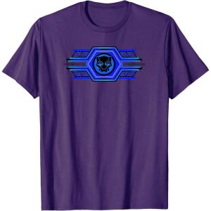 imageMarvel Black Panther Wakanda Forever Geometric Logo TShirtPurple