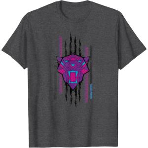 imageMarvel Black Panther Wakanda Forever Movie Panther Slash TShirtDark Heather Grey