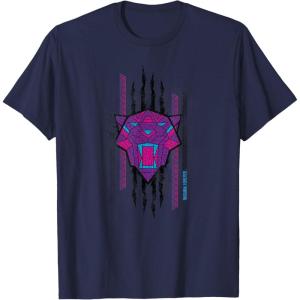 imageMarvel Black Panther Wakanda Forever Movie Panther Slash TShirtNavy Blue