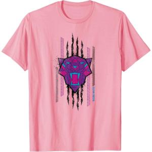 imageMarvel Black Panther Wakanda Forever Movie Panther Slash TShirtPink