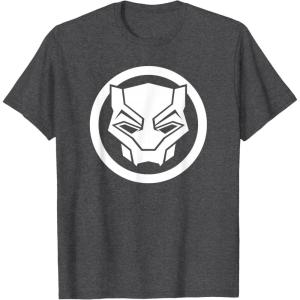 imageMarvel Black Panther Wakanda Forever Simple Panther Logo TShirtDark Heather Grey
