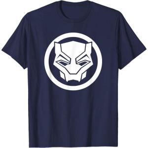 imageMarvel Black Panther Wakanda Forever Simple Panther Logo TShirtNavy Blue