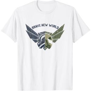imageMarvel Captain America Brave New World Airborne Avengers TShirtWhite