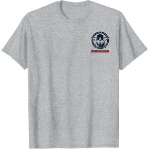 imageMarvel Captain America Brave New World Cap Face Logo TShirtHeather Grey