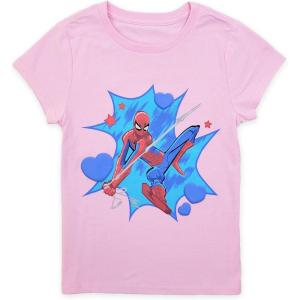 imageMarvel Girls Spiderman Classic Spidey Princess TeeLt Pink