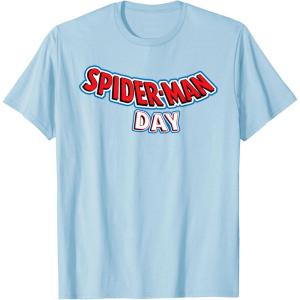 imageMarvel SpiderMan Day August 1 Official Logo TShirtBaby Blue