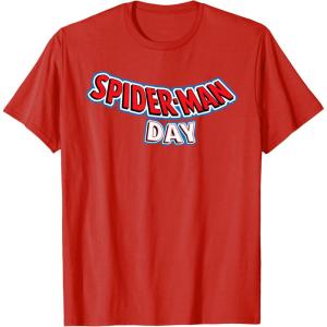 imageMarvel SpiderMan Day August 1 Official Logo TShirtRed