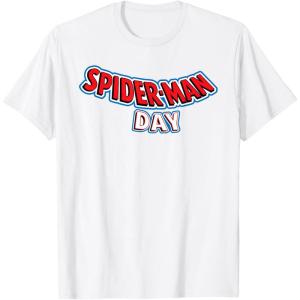 imageMarvel SpiderMan Day August 1 Official Logo TShirtWhite