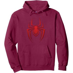 imageMarvel SpiderMan Miles Morales Game Spider Icon Pullover HoodieBurgundy