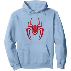 imageMarvel SpiderMan Miles Morales Game Spider Icon Pullover HoodieDusty Blue