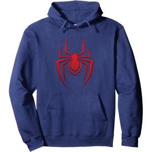 imageMarvel SpiderMan Miles Morales Game Spider Icon Pullover HoodieNavy Blue