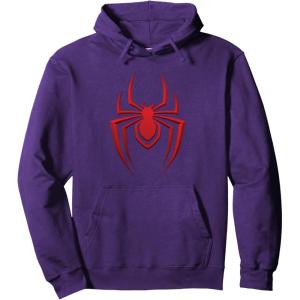 imageMarvel SpiderMan Miles Morales Game Spider Icon Pullover HoodiePurple
