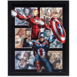 imageMarvel SpiderMan Upside Down Framed Wood Wall Decor  Fun SpiderMan Wall Art for Man Cave or Movie RoomBlack