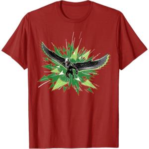 imageMarvel Studios Captain America Brave New World Falcon Burst TShirtCranberry Red