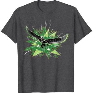 imageMarvel Studios Captain America Brave New World Falcon Burst TShirtDark Heather Grey