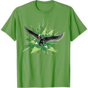 imageMarvel Studios Captain America Brave New World Falcon Burst TShirtGrass Green