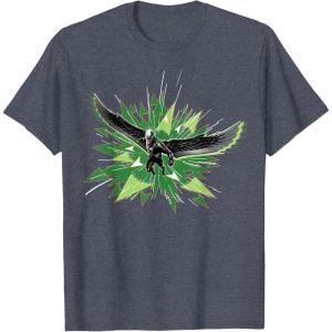 imageMarvel Studios Captain America Brave New World Falcon Burst TShirtHeather Blue