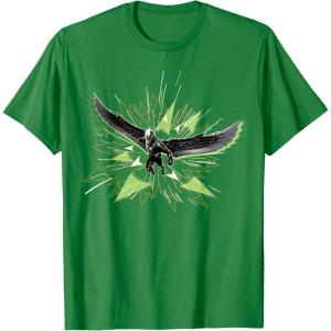 imageMarvel Studios Captain America Brave New World Falcon Burst TShirtKelly Green