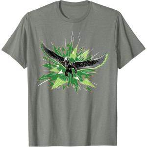 imageMarvel Studios Captain America Brave New World Falcon Burst TShirtOlive Heather