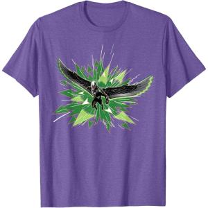 imageMarvel Studios Captain America Brave New World Falcon Burst TShirtPurple Heather