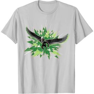 imageMarvel Studios Captain America Brave New World Falcon Burst TShirtSilver Grey