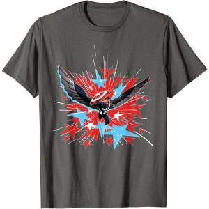 imageMarvel Studios Captain America Brave New World Star Burst TShirtAsphalt Grey