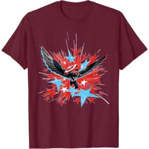 imageMarvel Studios Captain America Brave New World Star Burst TShirtBurgundy