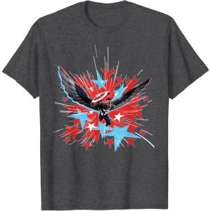 imageMarvel Studios Captain America Brave New World Star Burst TShirtDark Heather Grey