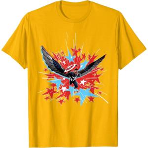 imageMarvel Studios Captain America Brave New World Star Burst TShirtGolden Yellow