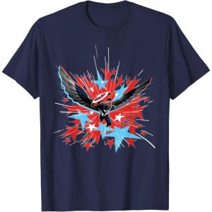 imageMarvel Studios Captain America Brave New World Star Burst TShirtNavy Blue